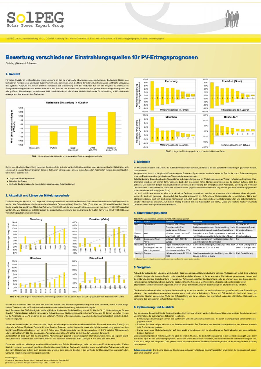 Poster-Vorschau: Einstrahlungsquellen für PV-Ertragsprognosen